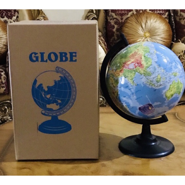 

KODE N56X Globe 3cm Bola Dunia 3 cm PLUS Packing Kayu