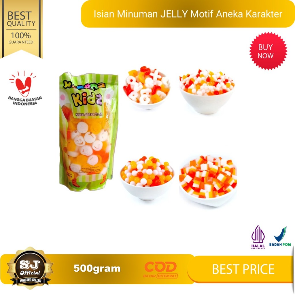 

Isian Minuman JELLY Motif Aneka Karakter 500gr HALAL BPOM