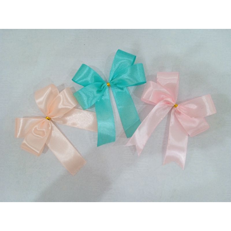 

25 pcs pita souvenir besar pita satin 2.5cm |pita jadi | pita hampers | pita souvenir