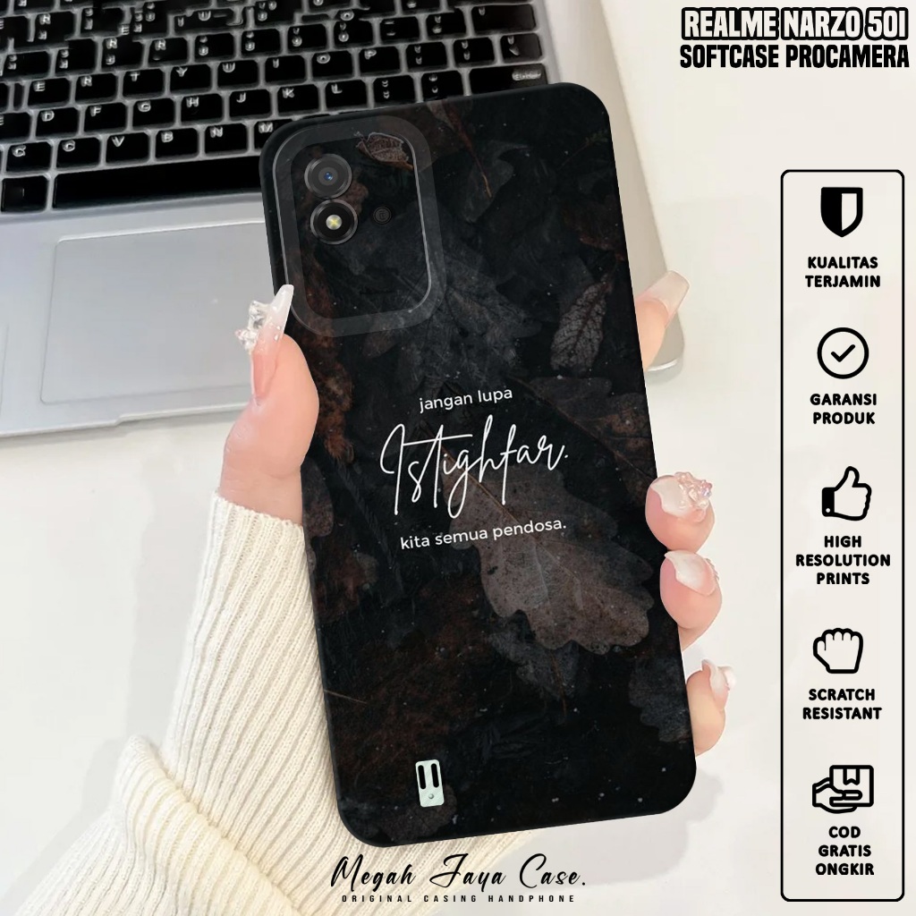 Softcase Hp Realme Narzo 50i - Case Realme Narzo 50i Motif QUOTES - Silikon Hp Realme Narzo 50i - Ko