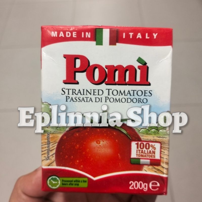 

Pomi Tomatoes Passata 200 gr - Saus Pasta Tomato Tomat