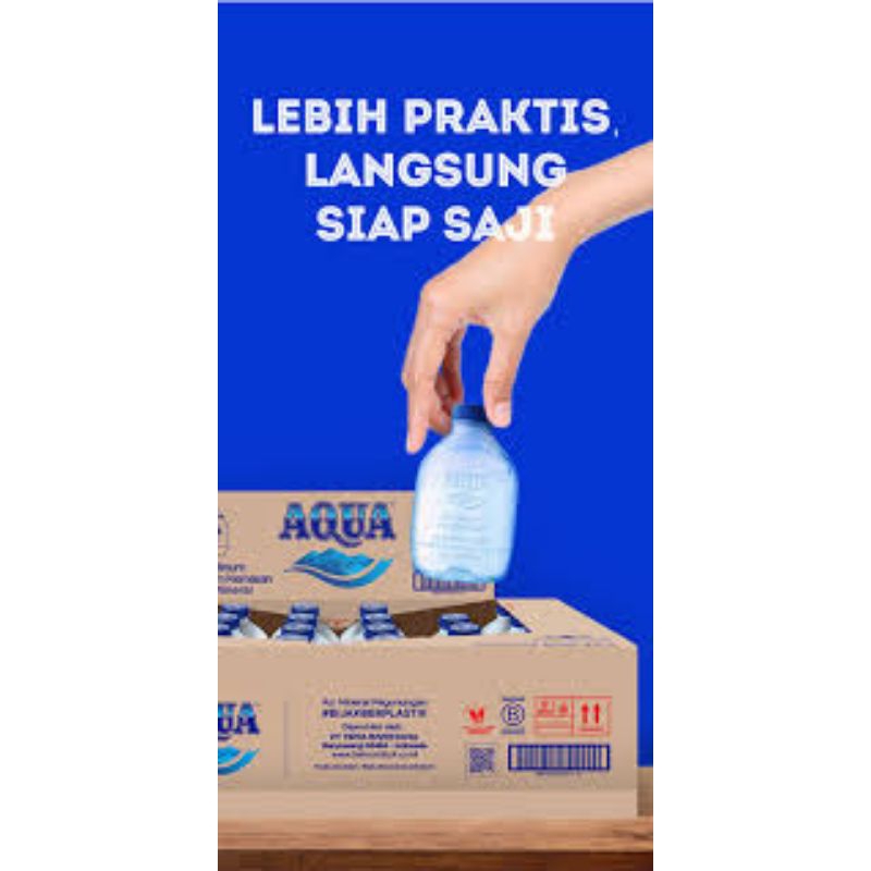 

AQUA CUBE KEMASAN 220ML ISI 24PCS