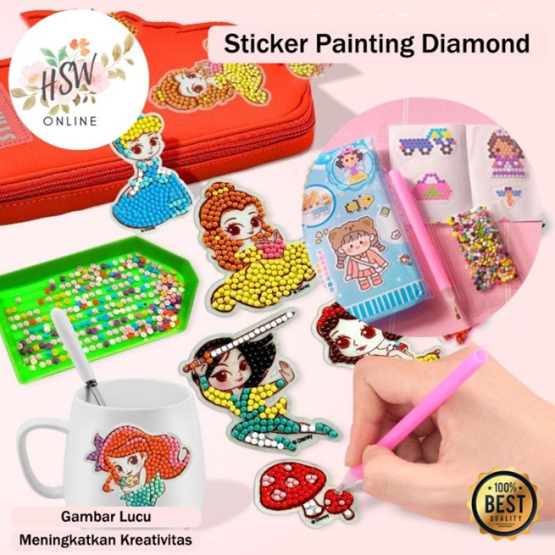 

Beads Pen Diamond Painting Mosaic Stiker Manik Tempel Mainan Edukasi