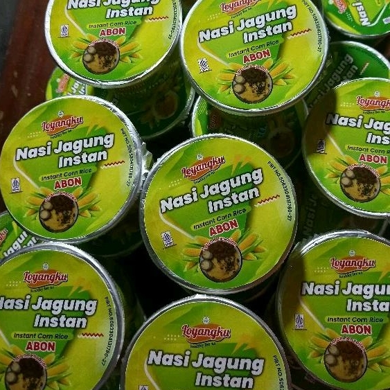 

COD Loyangku Nasi Jagung Instan Cup, cukup di seduh, praktis, sehat dan lengkap Lauk Abon