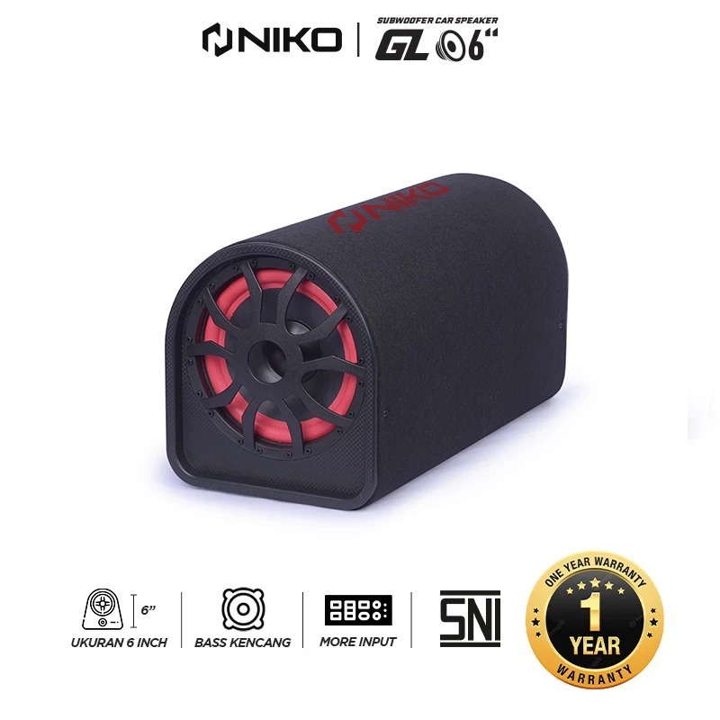 Speaker Niko GL6 Bluetooth 6inc / speaker tabung Speaker Bass Subwoofer GL 6 / speaker karaoke 6 inc