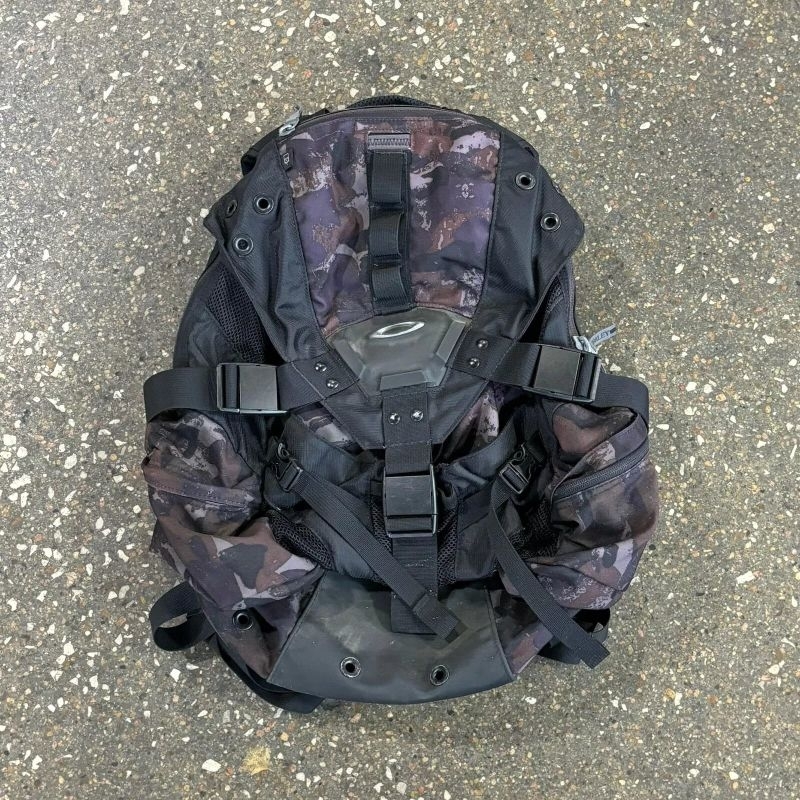 RARE TAS RANSEL BACKPACK Y2K 2000 OAKLEY ORIGINAL CAMO SOFTWARE ICON BAG 2.0