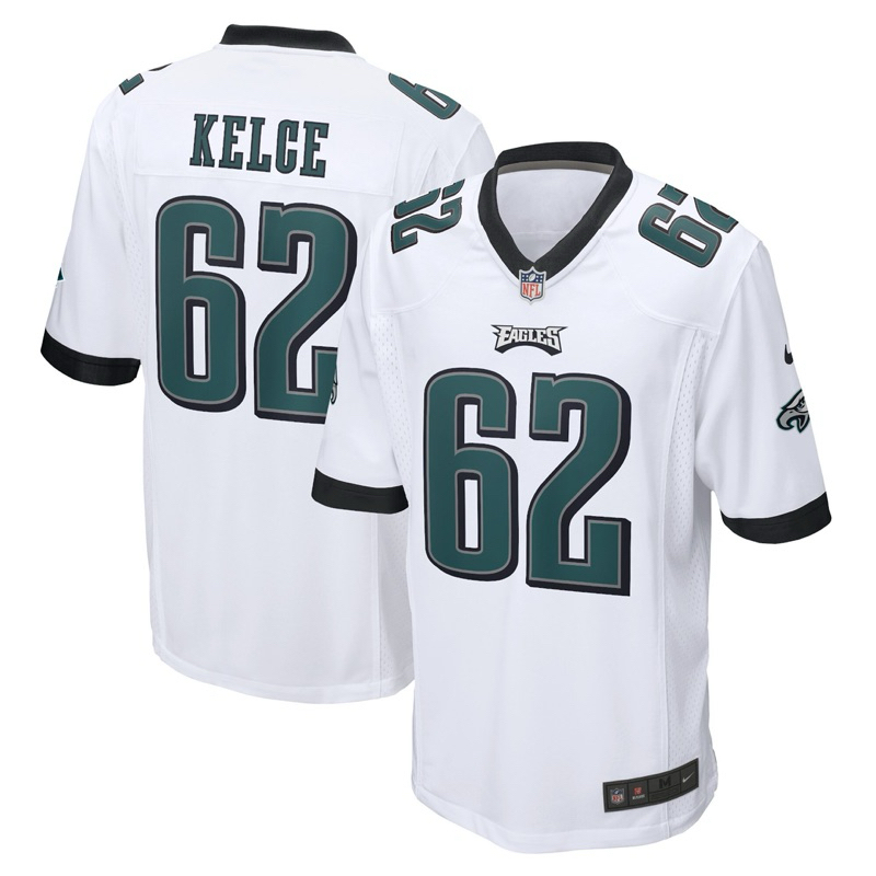 Jersey NFL Philadelphia Eagles Jason Kelce Road Game NFL Football Jersey