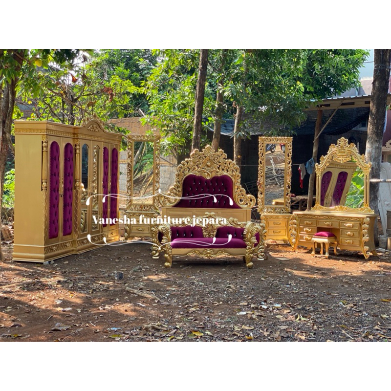 SET KAMAR UKIR JATI DIVAN UKIR JATI JEPARA