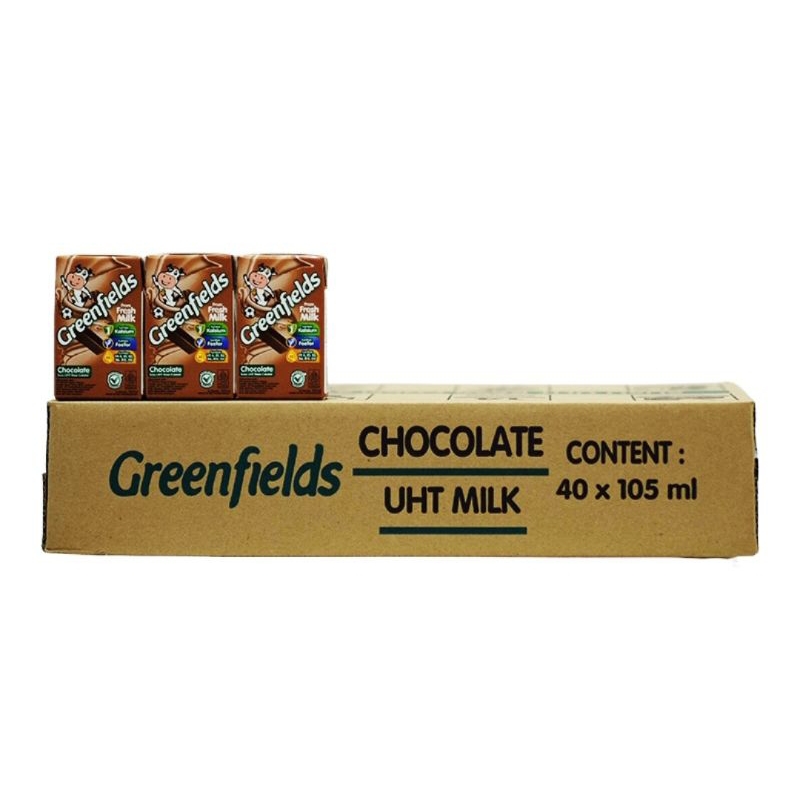 

Greenfields Susu UHT Chocolate Karton 40 x 105 ml