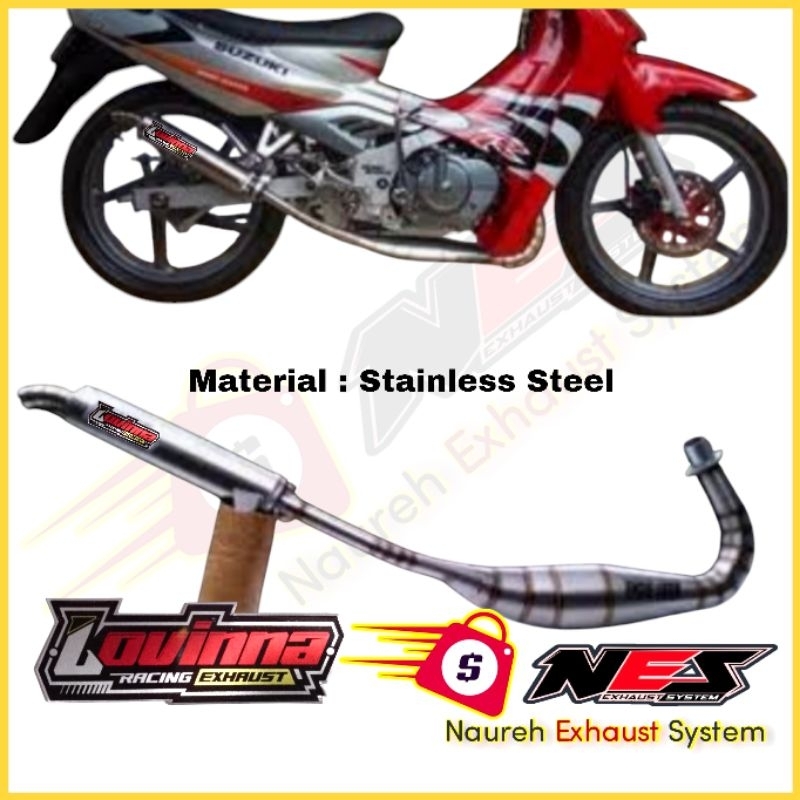 LOVINNA RACING EXHAUST SUZUKI RG SPORT RGV RGV120 RGX