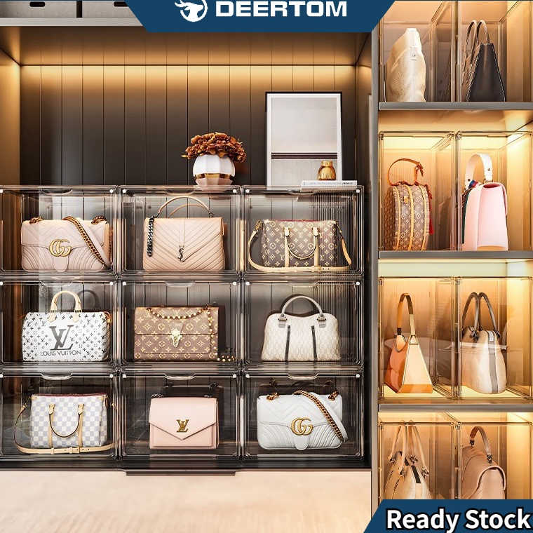 Terbaru New Product Discounts Akrilik Bag Acrylic Transparent Storage XL Besar Display Box Kotak Sep