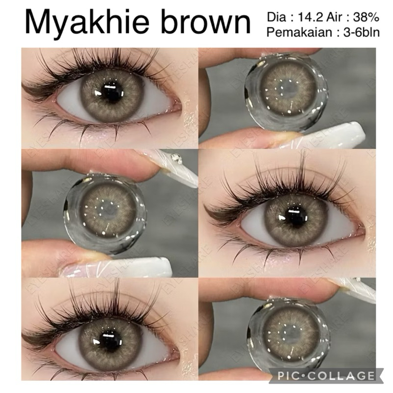 MYAKHIE BROWN DIA 14.2 NORMAL DAN MINUS EYESHARE
