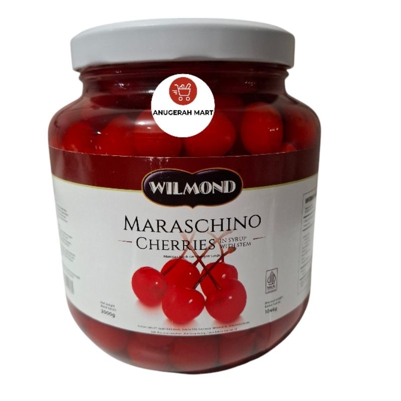 

Instan | Cherry Maraschino Willmond/Cerry Tangkai/willmond Maraschino 2Kg