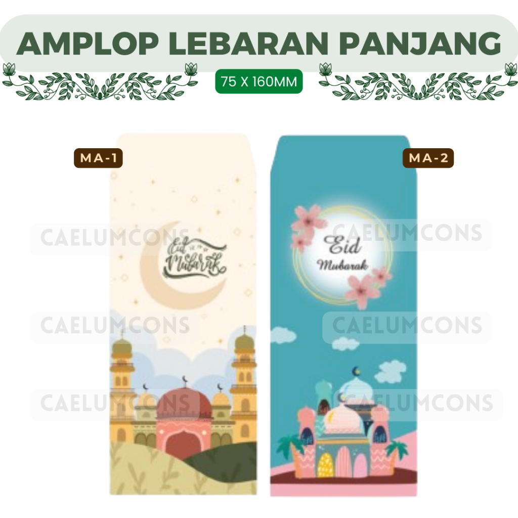 

Amplop Lebaran PANJANG [30 lbr 2 MOTIF] Seri Masjid dan Keluarga