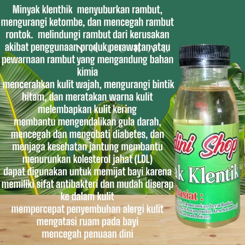 Minyak klentik,minyak kelapa asli