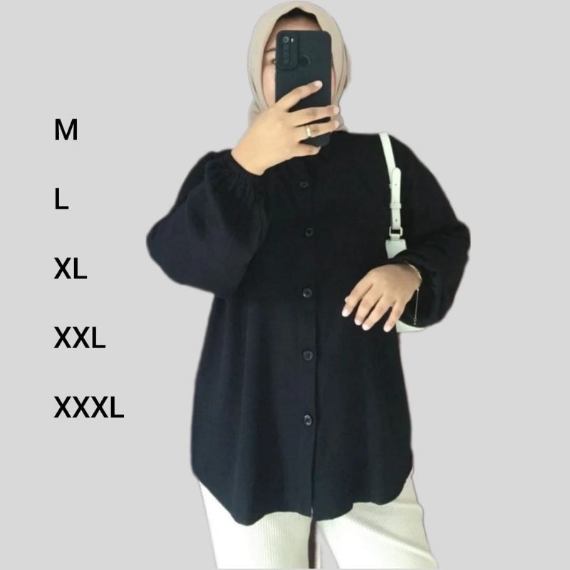 Kemeja katun rayon twill wanita-kemeja polos-rayon PREMIUM