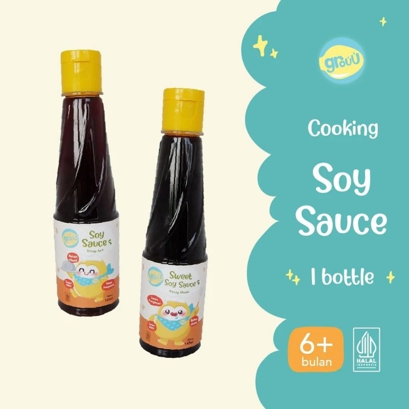 

Grouu Cooking Sauces / Sweet Soy Sauce & Soy Sauce / Kecap Manis Kecap Asin MPASI