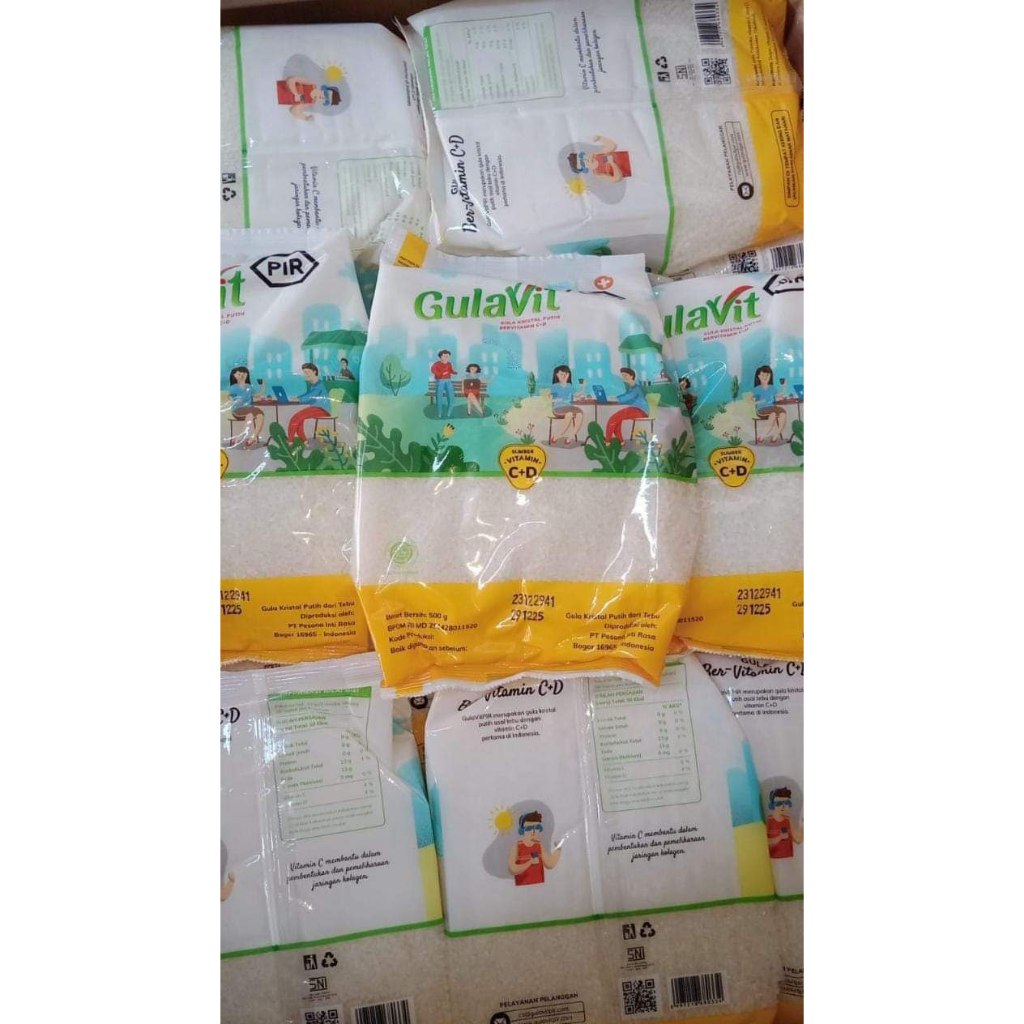 

Gula pasir Gulavit vitamin A & C+D 1 KG / GULA PASIR SERIBU BINTANG/GULA PASIR NONA G500 420 GRAM