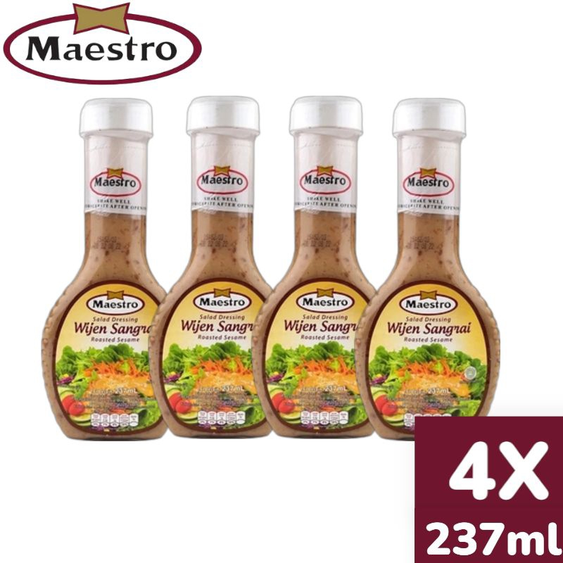 

Maestro Salad Dressing Wijen Sangrai 237 ml X 4