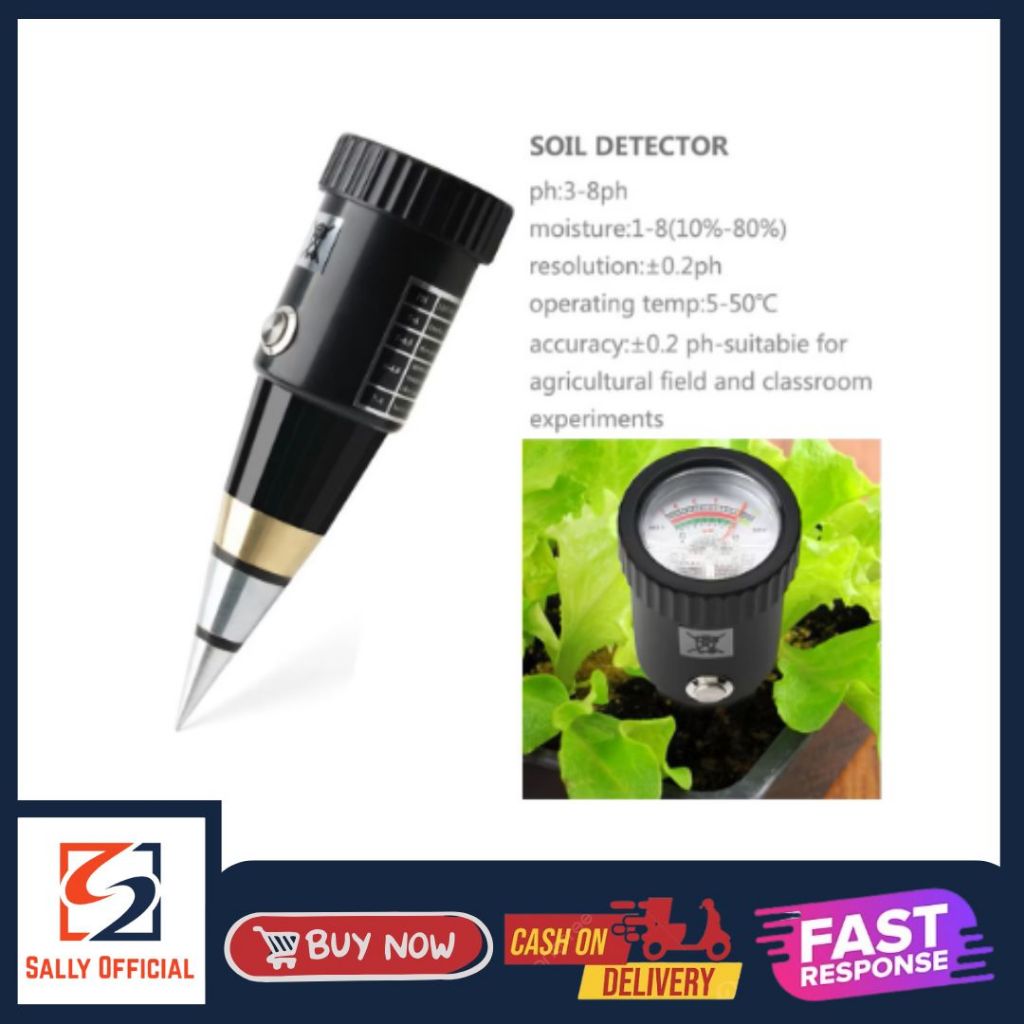 Soil pH Moisture Meter VT-05 VT05 VT 05 pH tanah Pendek