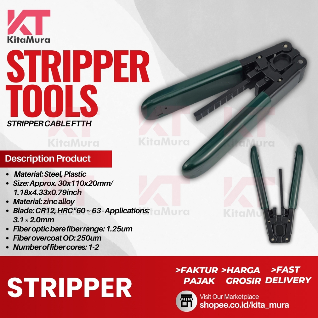 Fiber Optic Stripper Dropcore | Tang Pengupas Kabel FO