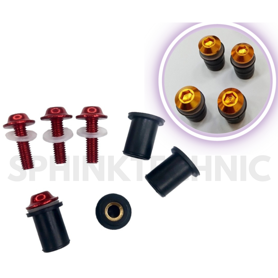 Baut Winshield R15 V3 V4 / Baut Visor R15 V3 / Ring Karet Visor R15 V3