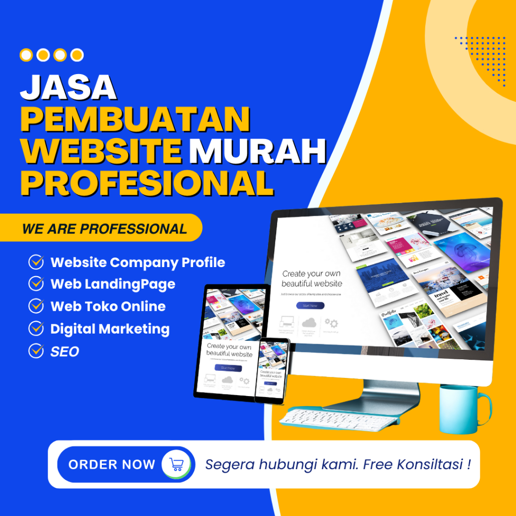 Jasa Pembuatan Website Murah Profesional // Web Company Profile // Landingpage // Toko Online