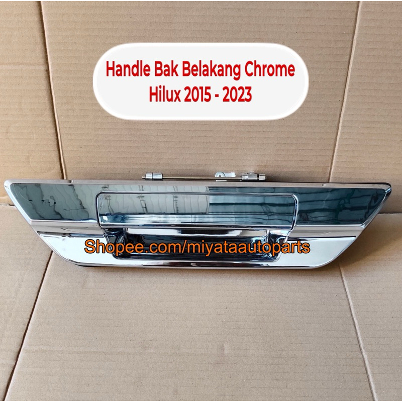 Handle Bak Belakang Hilux 2015 2016 2017 2018 2019 2020 2021 2022 2023 Chrome