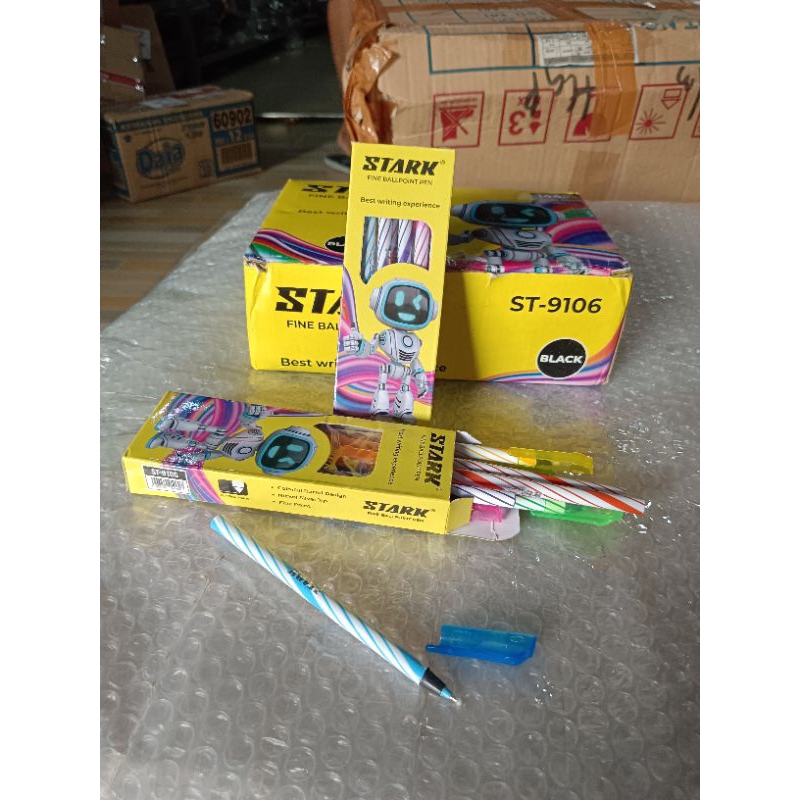 

1 kotak / 12 buah pulpen stark murah / pen murah / pen nevada grosir