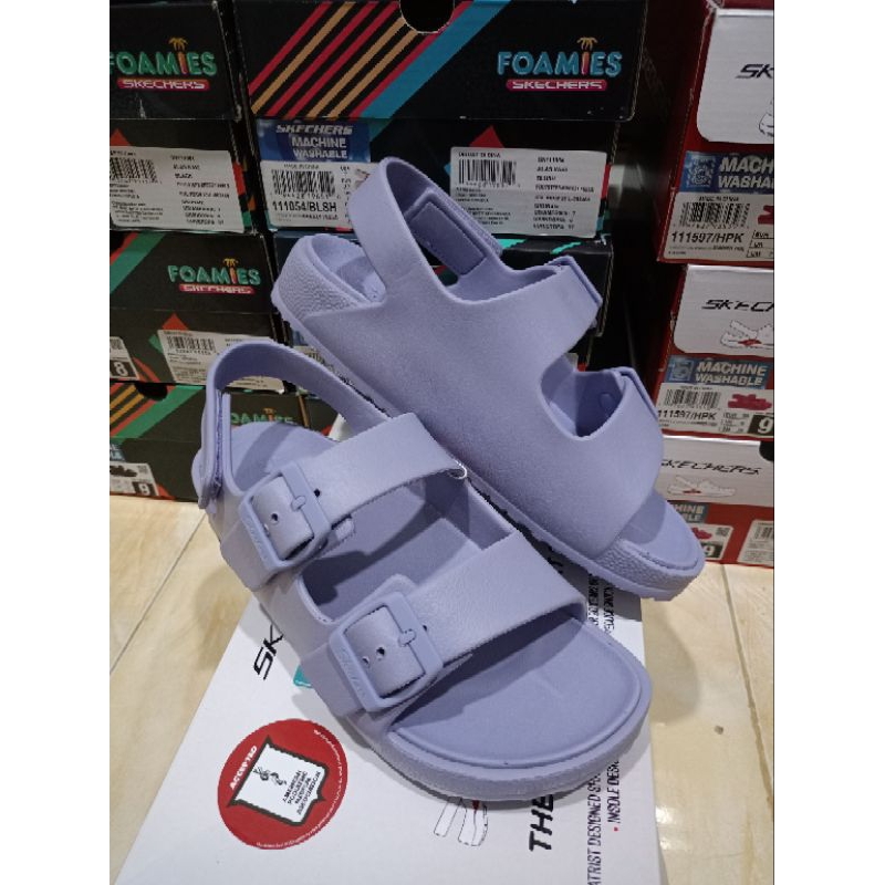 Sepatu Sandal Skechers Lavender women Foamies ArchFit
