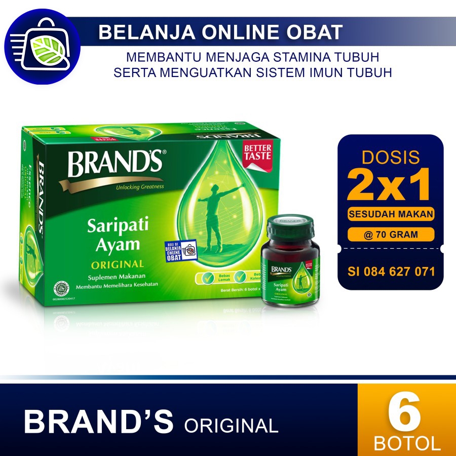 BRANDS SARIPATI AYAM ORIGINAL 70GR X 6 BTL