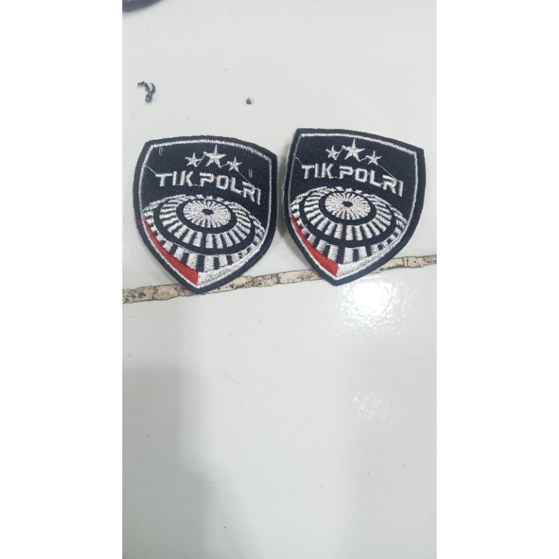 logo bordir tik polri emblem bordir tik polri betge bordir tik polri fullbordir