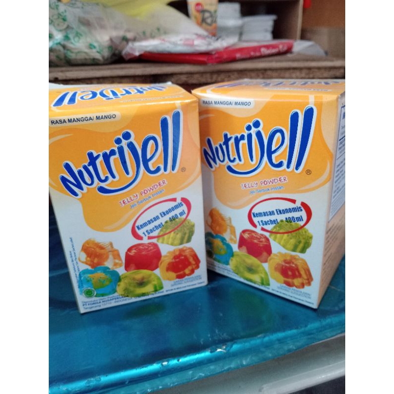 

Nutrijel jelly powder rasa mangga/ 1 box isi 12 sachet
