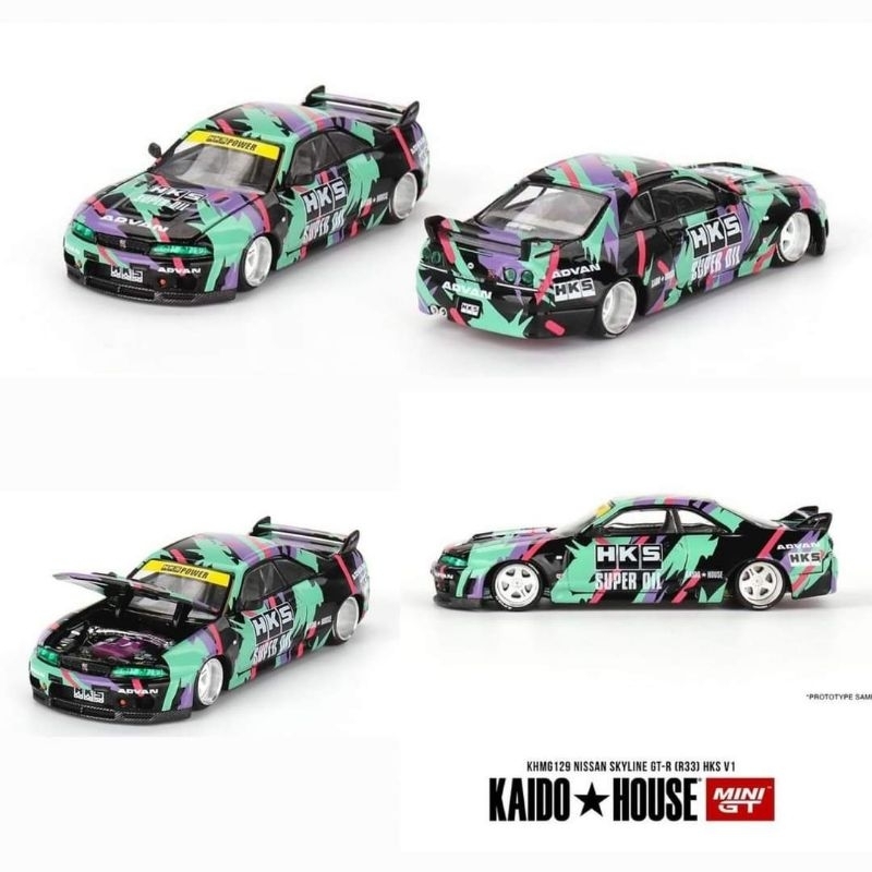 Mini GT Kaido House Nissan Skyline GTR - R33 HKS
