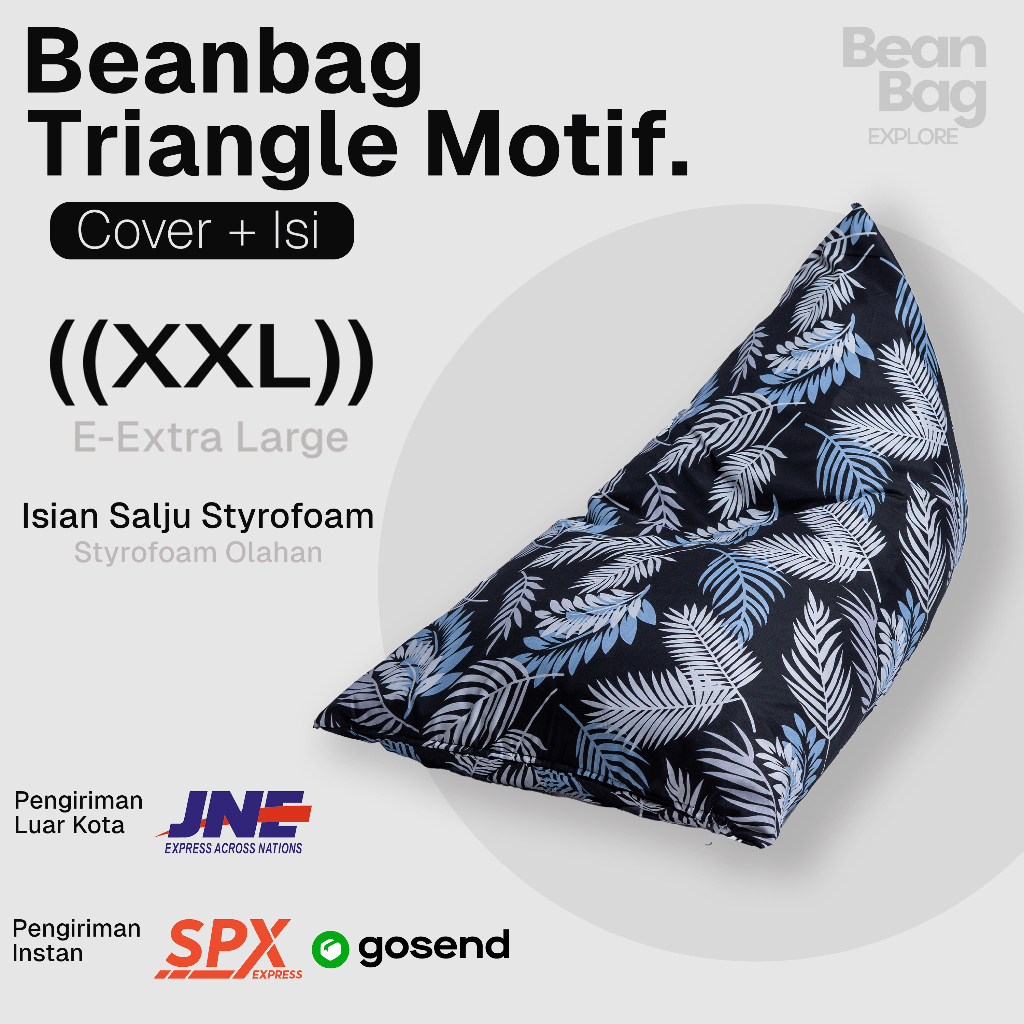 BEAN BAG EXPLORE - BEAN BAG MOTIF BEANBAG JUMBO ALAS DUDUK BANTAL DUDUK