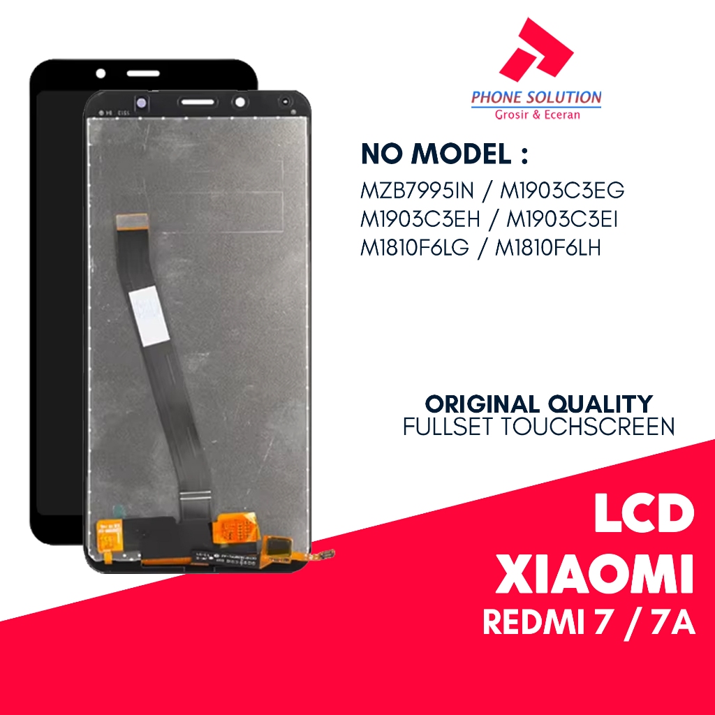 LCD Xiaomi Redmi 7 / 7A - Fullset Touchscreen 100% Original - Garansi 1 Bulan