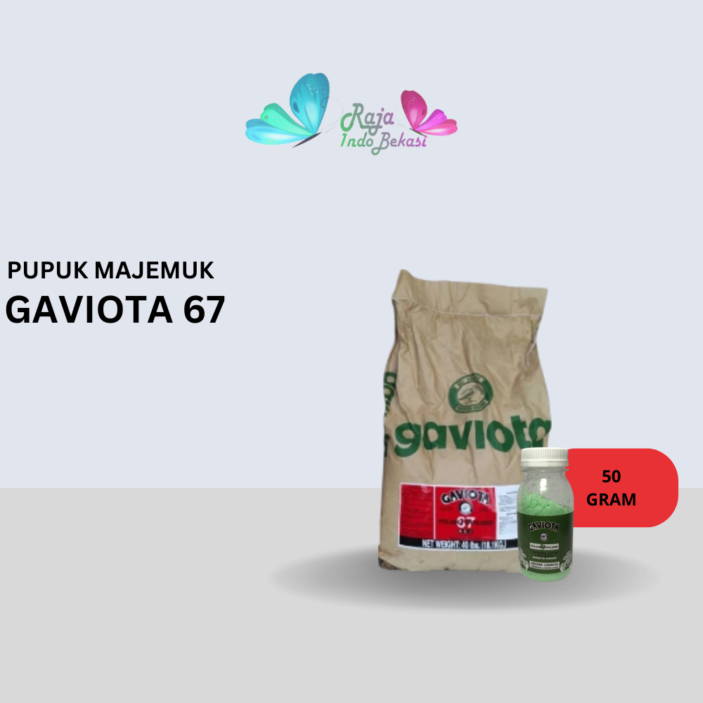 Pupuk Gaviota 67 100 Gram dan 50 Gram Kemasan Repack untuk Bunga Anggrek - Pupuk Pembungaan Anggrek