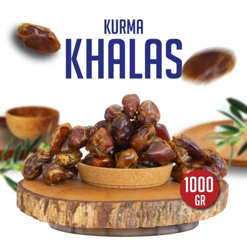 

KURMA KHALAS PREMIUM 1KG ORIGINAL ASLI