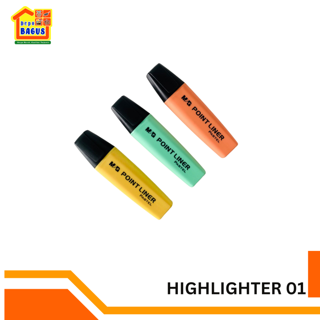 

Highlighter Pastel 3 Colors, Stabillo Tinta Tebal