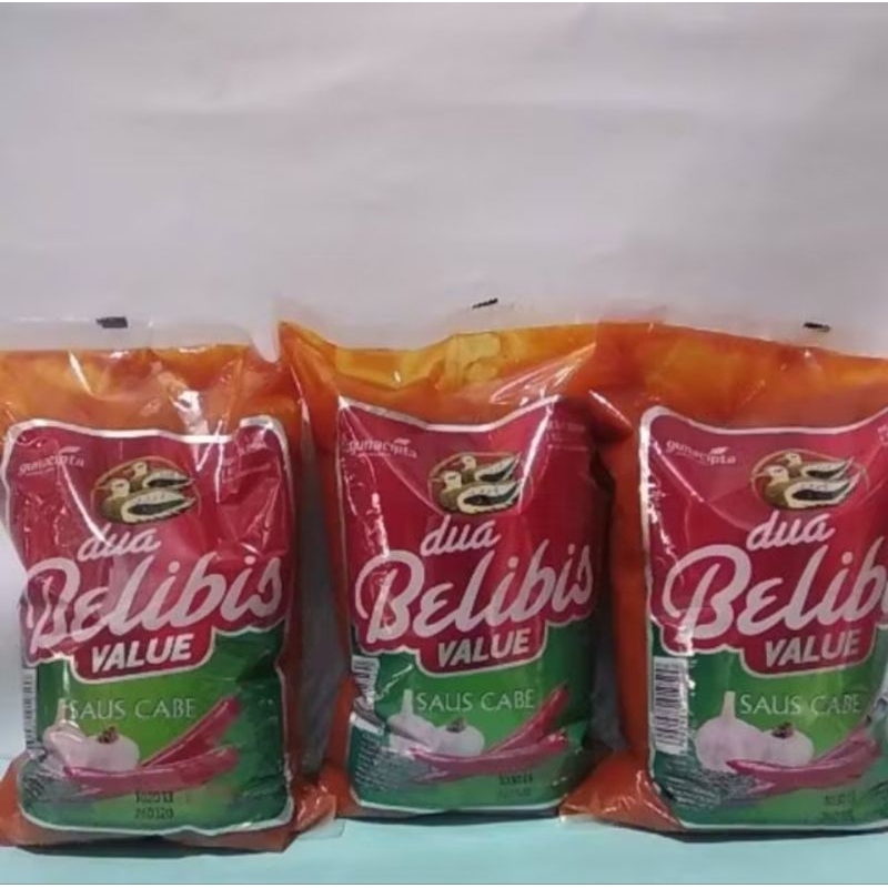 

Saus Sambal Dua Belibis Kemasan Value 1Kg