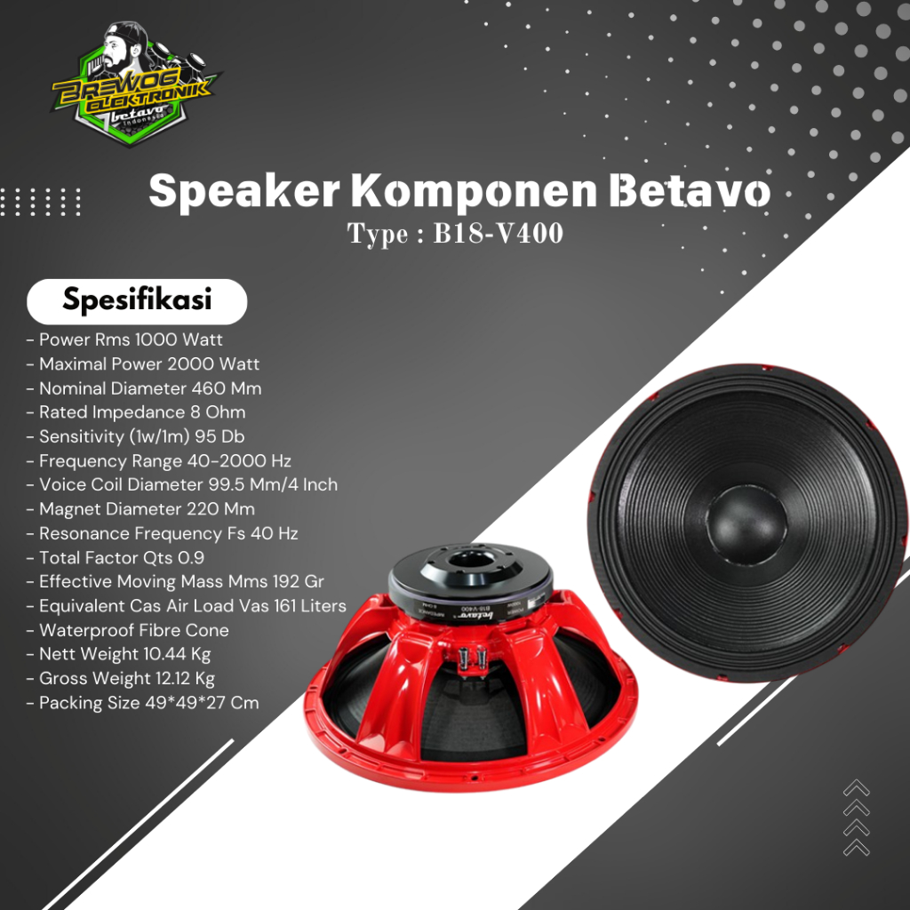 SPEAKER  BETAVO B18-V400