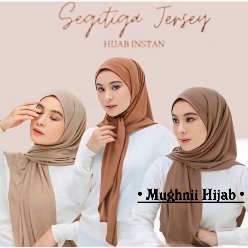 HIJAB SEGITIGA INSTAN NON PET JERSEY PREMIUM/HIJAB SEGITIGA INSTAN NON PET JERSEY PREMIUM