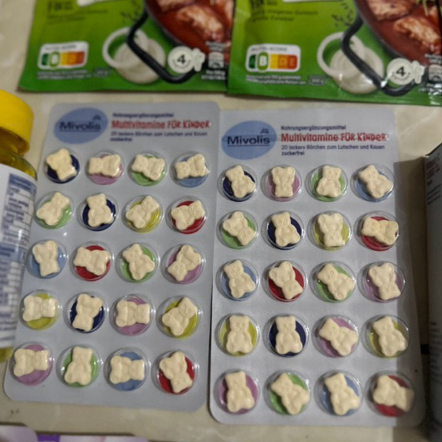Mivolis Vitamin Anak Multivitamine für Kinder, Tablet Kunyah isi 20 Ori Jerman
