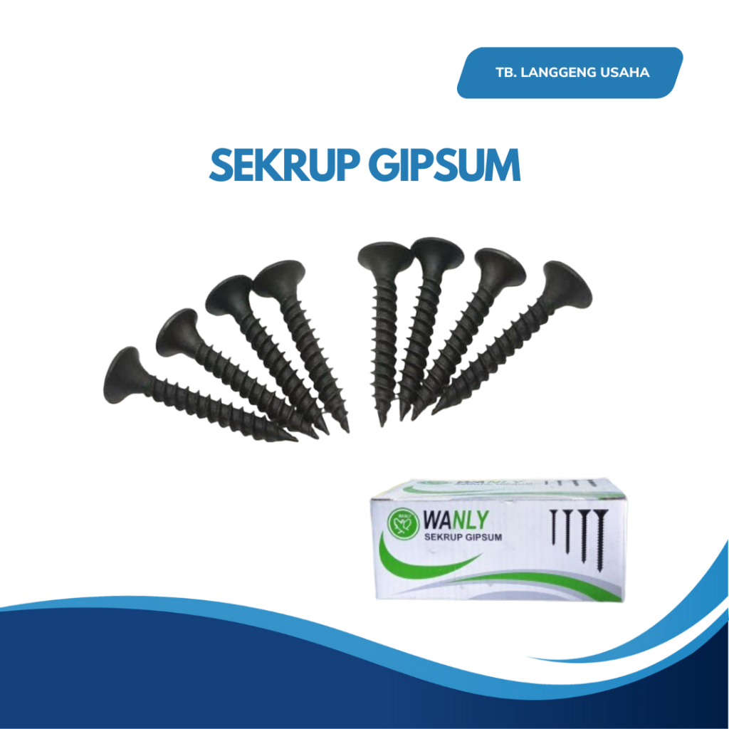 SCRUP SEKRUP SKERUP WANLY SIZE 6X1-1/4'' GYPSUM GIPSUM Sekrup Drywall Gypsum 6x1 6x2 6x1 1/2 1/4 3/4