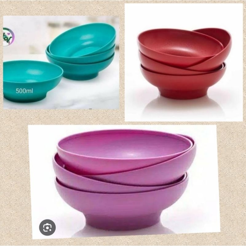 Ideal bowl merah/tosca/ungu ori (1 pc)