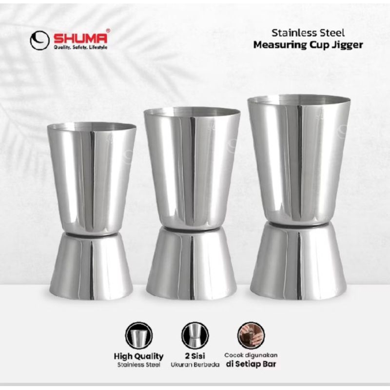 SHUMA CUP JIGGER TAKARAN GULA DAN MINUMAN