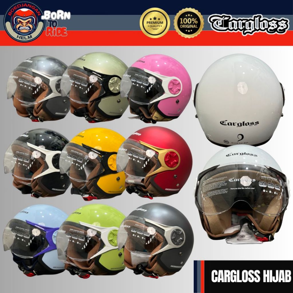 CARGLOSS HELM YR HIJAB SOLID | YRH | YR GHOTIC RETRO CARGLOSS