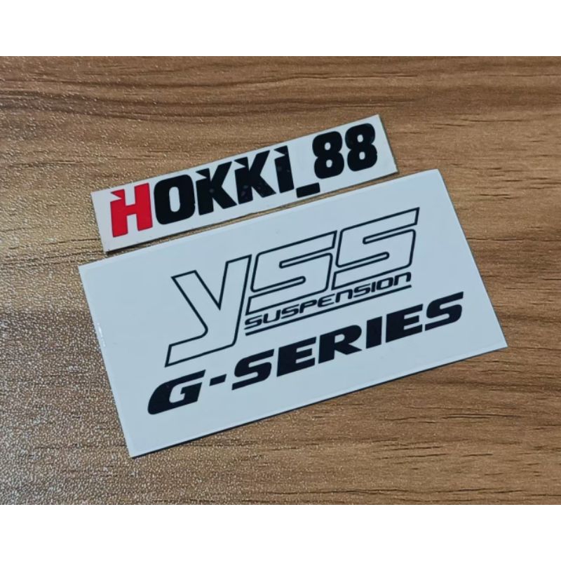 Stiker shock YSS G series Transparan
