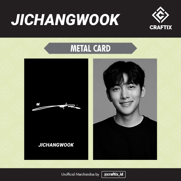 Photocard Ji Chang Wook Kartu Idol Metal Card