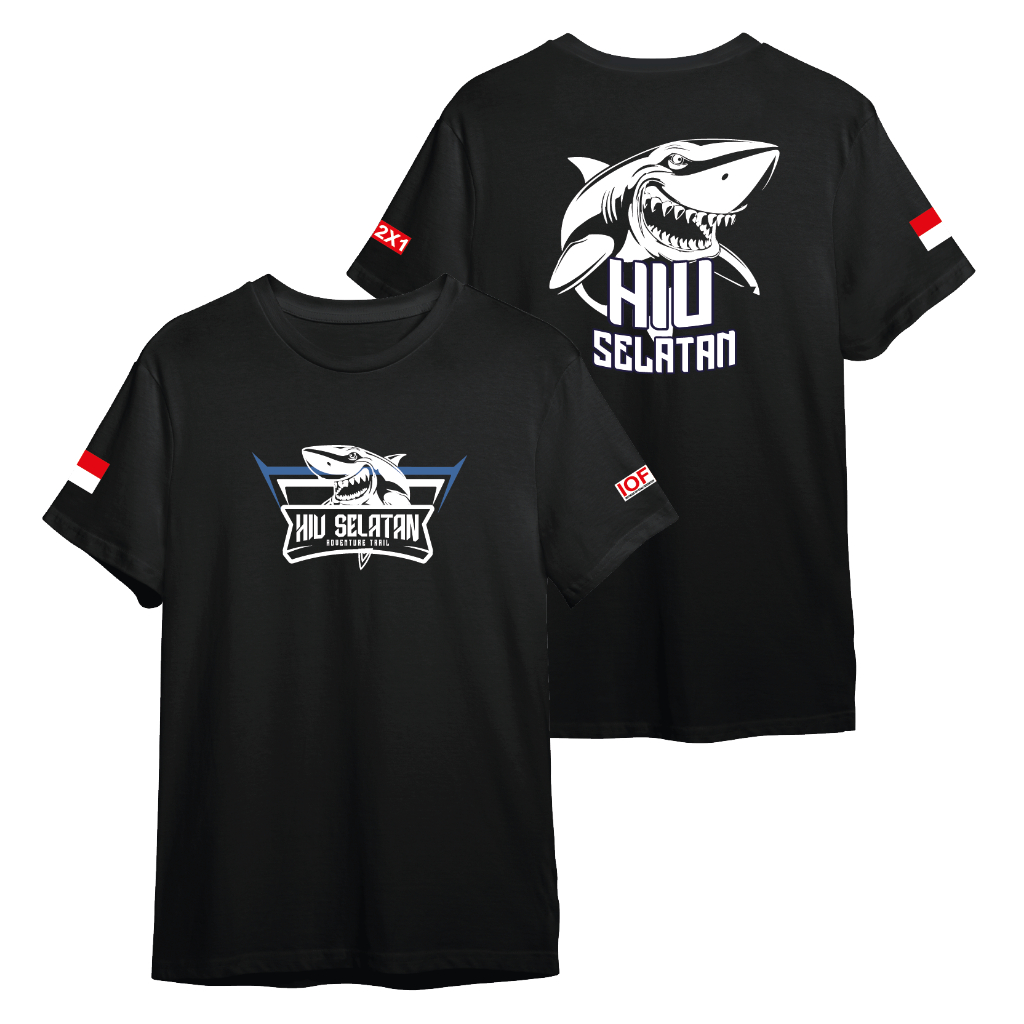 T-shirt Baju Kaos Hiu Selatan Adventure Trail Catton Combed Premium